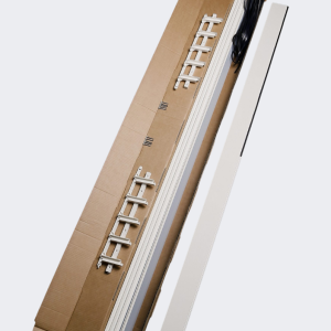 Aliuminio žaliuzių komplektas 18 mm RAL9010 (1m2)