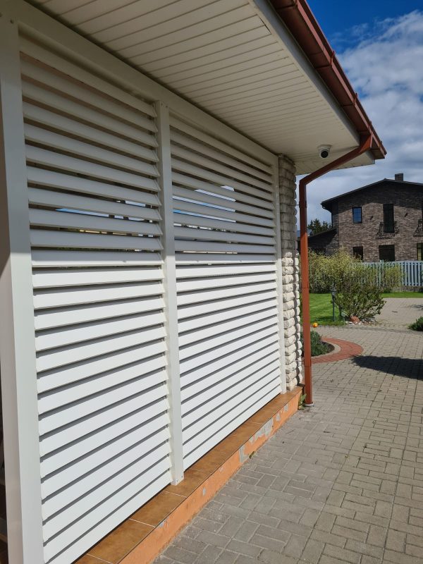 Žaliuzių aliuminio lentelės 18x108. Spalva balta. - Image 2